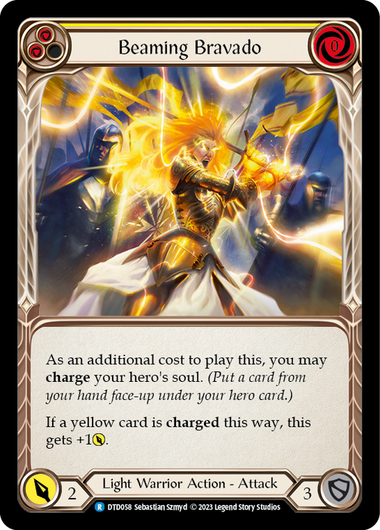 Beaming Bravado (Yellow) [DTD058] (Dusk Till Dawn)  Rainbow Foil