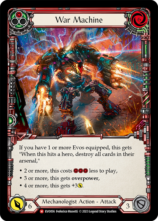 War Machine [EVO056] (Bright Lights)  Rainbow Foil