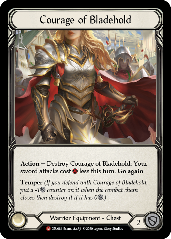 Courage of Bladehold [CRU081] (Crucible of War)  1st Edition Normal